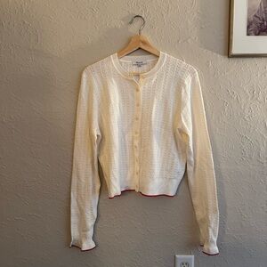 Madewell Cream Button-Up Sweater